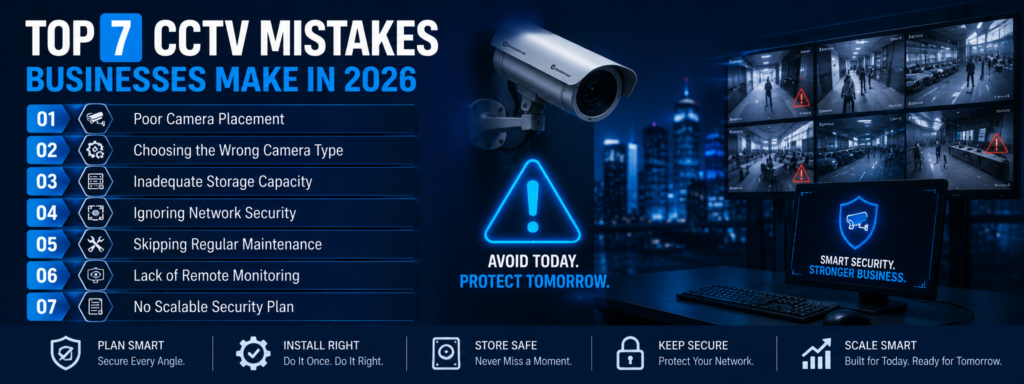 Top 7 CCTV Mistakes Businesses Make in 2026